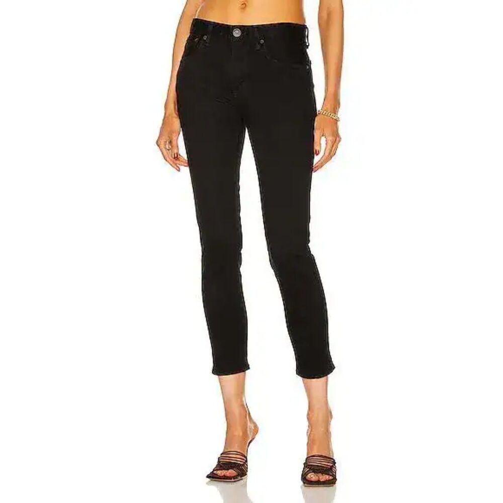 Moussy Vintage Brookside Skinny Women's 24 Stretch Denim Zip Fly Japan Cotton